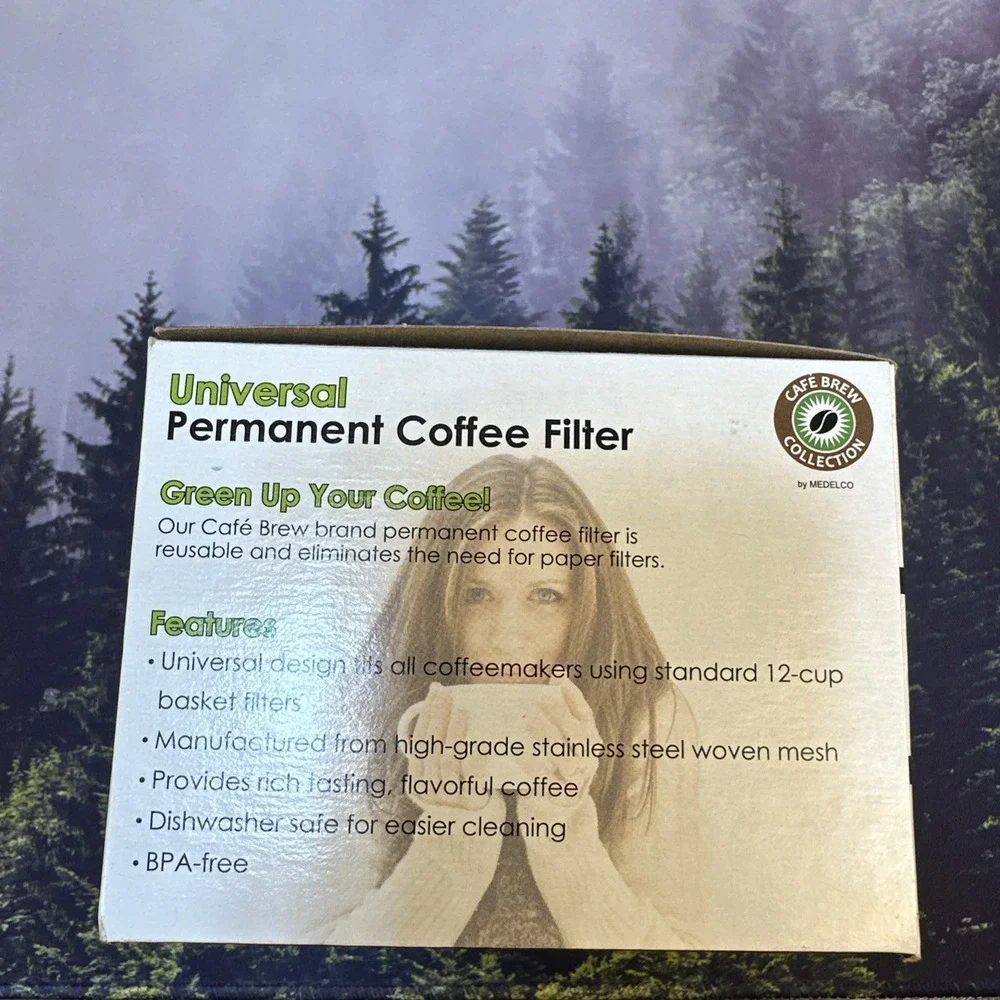 Universal‎ Permanent Coffee Filter 12 Cup Cafe Brew Collection by Medelco